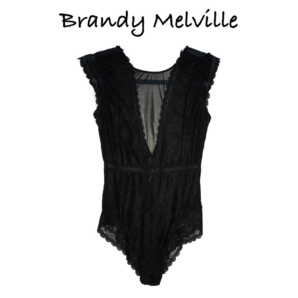 Brandy Melville 🖤 RARE, lace body-suit. One size.
